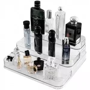(타입 3단)향수 정리대 진열대 3단선반 화장품 투명 보관 전시대