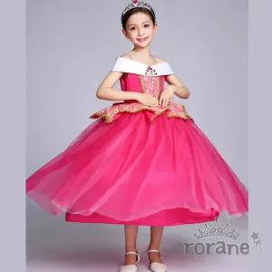 여아 잠자는 핑크 공주드레스 유아