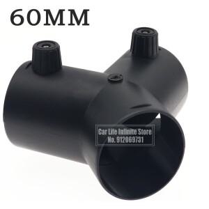 60mm Y 분기 자동차 히터 에어 벤트 덕트 배기 커넥터 (Webasto 디젤 주차 용 조절 밸브 플랩 포함)