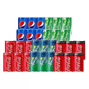 [음료센타]콜라 사이다 미니캔 5가지 혼합 30입