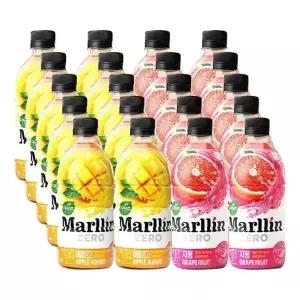 [음료센타]웅진 자연은 더말린제로 500ml 망고 + 자몽 혼합 20입