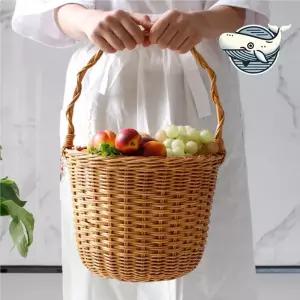 캠핑 피크닉 바구니 나들이 산책 소풍 원통형 수납용