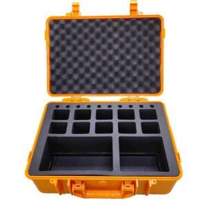 무전기 보관함 수납 정리대 휴대폰 행사용 관리 월넛 상자