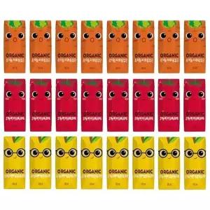 [음료센타]오가닉유기농 크니쁘니지니125ml 각8개씩 (총24팩)
