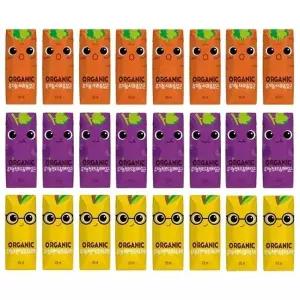 [음료센타]오가닉유기농 크니트니지니125ml 각8개씩 (총24팩)