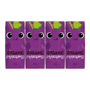 [음료센타]오가닉유기농 트니125ml 4팩x2