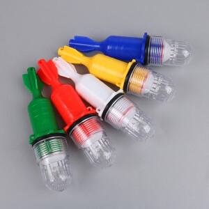 수중 낚시등 그물 비콘 부표 신호등 표시등 물고기 찾기 램프 깜박이는 이중 플래시 1개 20cm