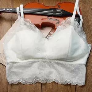 쉬폰 브라렛 화이트L 노와이어브라 스포츠브라 탑브라 노라인브라 브라탑