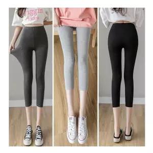 모달 스판 여성 여름 쿨 레깅스 무지 패션 쫄바지