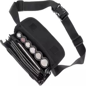 BSTKEY 미국 코인 홀더 디스펜서 패니 팩 뱅크노트 웨이터 지갑 분류기 정리함 벨트가 달린 블랙 보관 가방