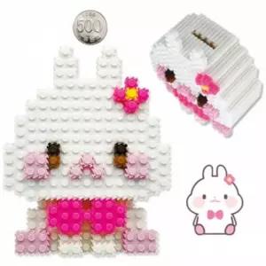 [문구/오피스] 글로벌이지 뚝딱 툭툭블럭 12띠 저금통04 토끼 송송이