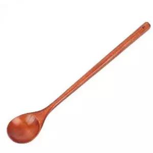 나무스푼 33cm 롱티스푼 우드 카페 긴 숟가락 티스푼