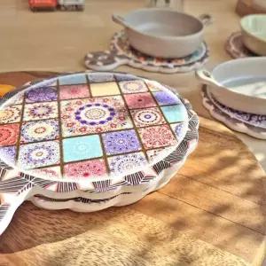 냄비받침 세라믹 아줄레주 주방 인테리어 소품