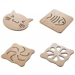 냄비받침대 우드 원목 주방 소품 개업 답례품 홍보용 판촉물