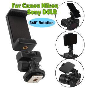 카메라 핫슈 용 전화 마운트 휴대 클립 홀더 모니터 Canon Nikon SONY 호환 DSLR 유연한 삼각대 어댑터