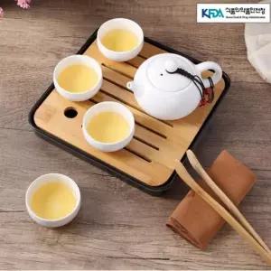 다기세트 휴대용 찻잔 다도세트 여행용 다관 구성