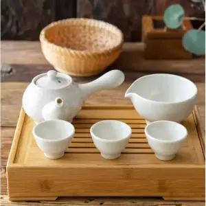 다기세트 3인 이천도자기 전통찻잔 백자 다도잔