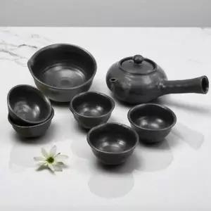 다도세트 전통 옹기 다기 구성 다관 숙우 찻잔 가정용 선물용 세트