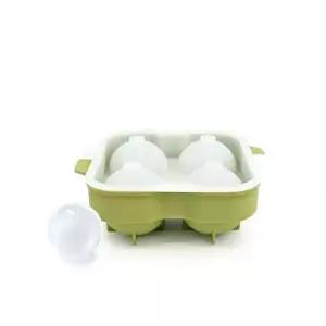 파미레 실리콘 원형 아이스볼(올리브4구) 원형 얼음틀