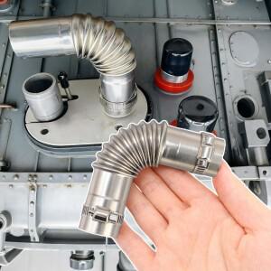 주차 히터 배기 호스 스테인리스 스틸 24mm 주름관 자동차 트럭 RV 공기 디젤 웹스토 부품용