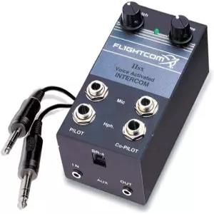 플라이트컴 모델 IISX 음성 활성화 휴대용 항공 인터콤
