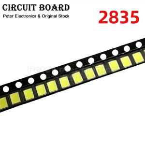 100pcs 고휘도 SMD LED 2835 1W 0.5W 흰색 3V 6V 9V 18V 150MA/100MA/30MA/60MA/80MA 6000-6500K 고전력 빛