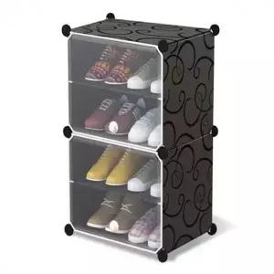 ( )1열4단 신발장 조립식 보관함 현관 큐브 신발정리대