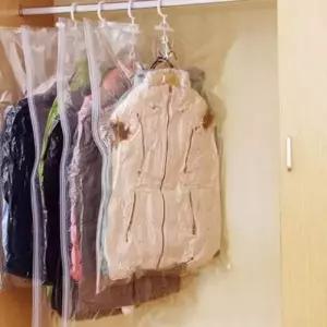 ( )옷걸이 압축팩 67x110cm 옷정리함 이불보관팩 여행압축팩