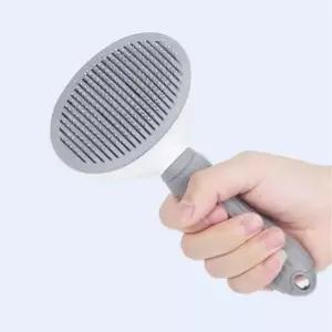 [반려] 반려동물 털 제거용 원터치 브러시 엉킴 방지 슬리커 펫 브러쉬 정리 툴