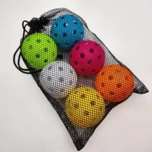 피클볼 공 6개입 가방 세트 실외용 경량 메쉬파우치