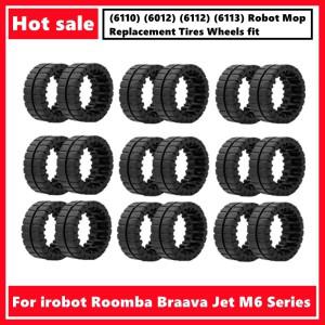 Irobot Roomba Braava Jet M6 (6110) (6012) 시리즈 로봇  교체 타이어 휠 적합