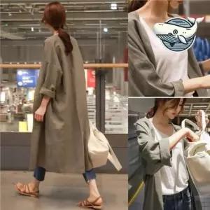 여름자켓 여성 스타일리시 롱 코트 루즈핏 재킷 간절기