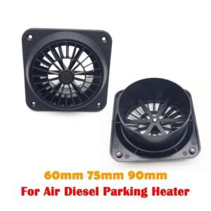 Webasto Eberspacher 히터 용 60/75/90mm 검정색 자동차 에어컨 콘센트 팬 벤트가있는 공기 환기구