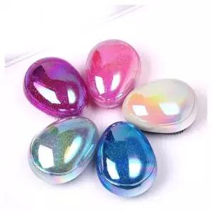 ( )에그 헤어브러쉬 휴대용 계란모양빗 머리카락정리 핸들리스 에그빗