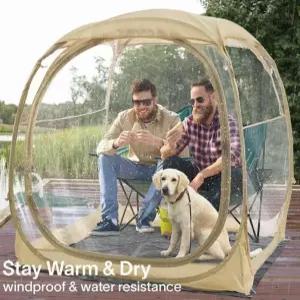 사비오코 큐브텐트 빙어텐트 겨울 자동 빙어낚시텐트 투명