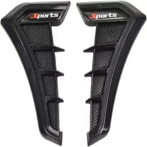 유니버설 자동차 펜더 사이드 통풍구 공기 흐름 흡입구 그릴 마커 에어 윙 트림 커버 장식 스포일러 whole