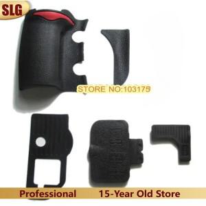 Nikon D700 카메라 수리 부품 용 접착 테이프가있는 5개의 전면 핸드 그립 Botom Thumb 고무 커버 USB 세트