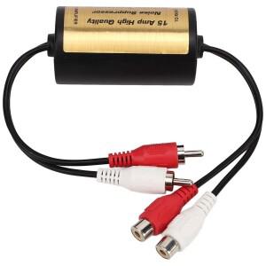 자동차 및 홈 스테레오용 RCA 오디오 노이즈 필터 억제기 접지 루프 Lsolator Male Female