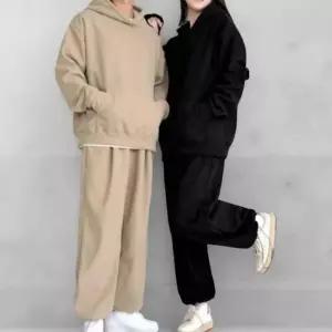 [옷자락]남성 캐주얼 따뜻한 겨울 코듀로이 후드 운동복 세트