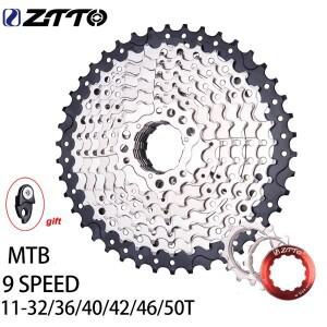 ZTTO MTB 자전거 9 속도 카세트 9s 11-32/36/40/42/46/50T 스프로킷 산악 Freewheel 9V K7 플라이휠 HG 시