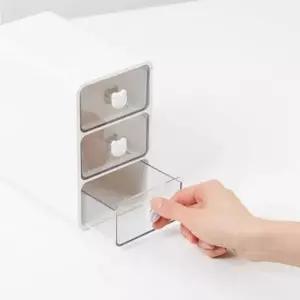 ( )시스맥스 미니미 소품함 곰돌이 소품박스 소형 3단 소품 정리함 서랍 수납