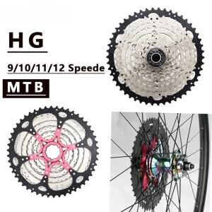 프리휠 9S 10S 11S 12단 MTB 자전거 로드 K7 카세트 스프로킷 40T 42T 46T 50T 52T M5100 HG 허브용