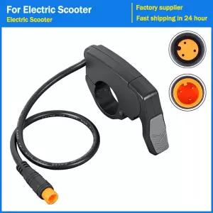3Pin 범용 손가락 스로틀 TT009 36V 48V 60V 72V 전기 자전거 스쿠터 가속기 왼쪽 오른쪽 22mm 핸들 바