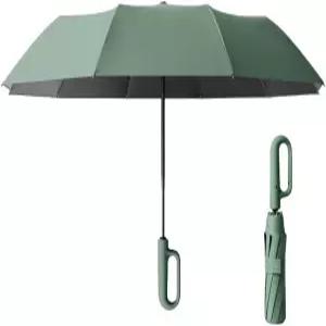 여행 접이식 골프 우산 10 리브 자동 개폐 경량 컴팩트 휴대용 배낭 자동차 파라솔 야외 햇볕/비 99 자외선