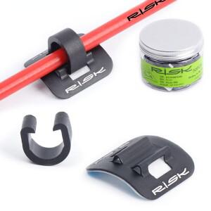 2/4/6Pcs 알루미늄 자전거 오일 튜브 고정 클램프 어댑터 스틱 온 케이블 가이드 시프트 브레이크 하우징