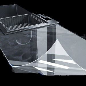 싱크대 상판 시트지 필름 기스 방수 테이블 60CMX 투명 시공 리폼 인테리어 셀프