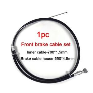 1/2개 자전거 브레이크 케이블 하우징 세트 MTB 앞뒤 라인 내부 와이어 포함 사이클링 튜브 키트