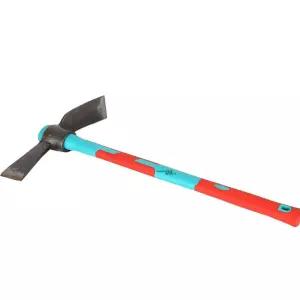 [원이안전] 조경 600mm 곡괭이 (반평+도끼) 농기구 중형 우레탄자루 (본품)