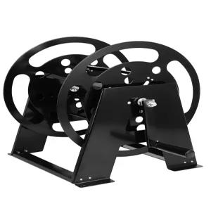 RV 연장 코드 릴 스탠드 내구성 베어링이 있는 50-200피트 홀더 녹 방지 코팅이 된 금속 헤비 듀티 전원