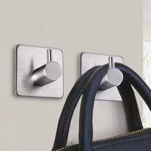 벽 부착 접착식 스테인리스 도어 후크 고리 걸이 헹거